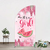 Lofaris Summer Watermelon Sweet Baby Shower Half Moon Arch Backdrop
